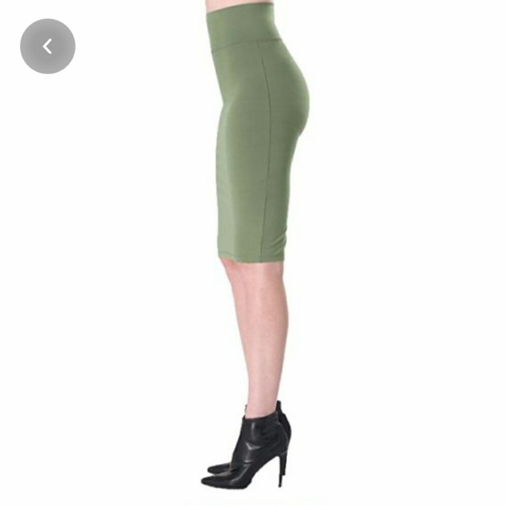 Bebe Midi Skirt Olive Green